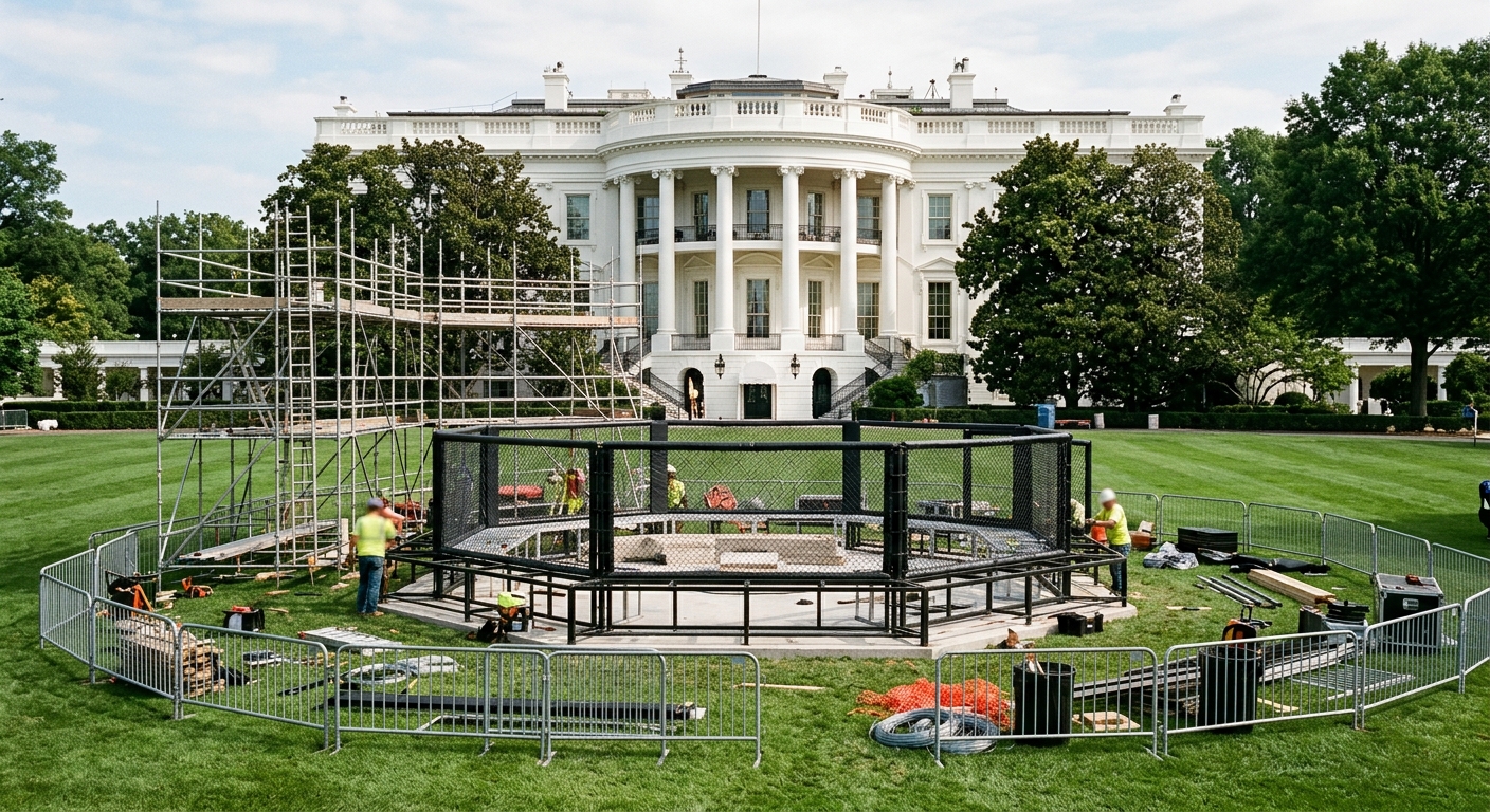 Federal Lawsuit Targets UFC Fight Planned on White House South Lawn